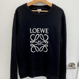 Loewe Black Embroidered Logo Sweater